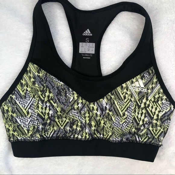 Adidas TechFit Patterned Sports Bra Size Small - Picture 1 of 5